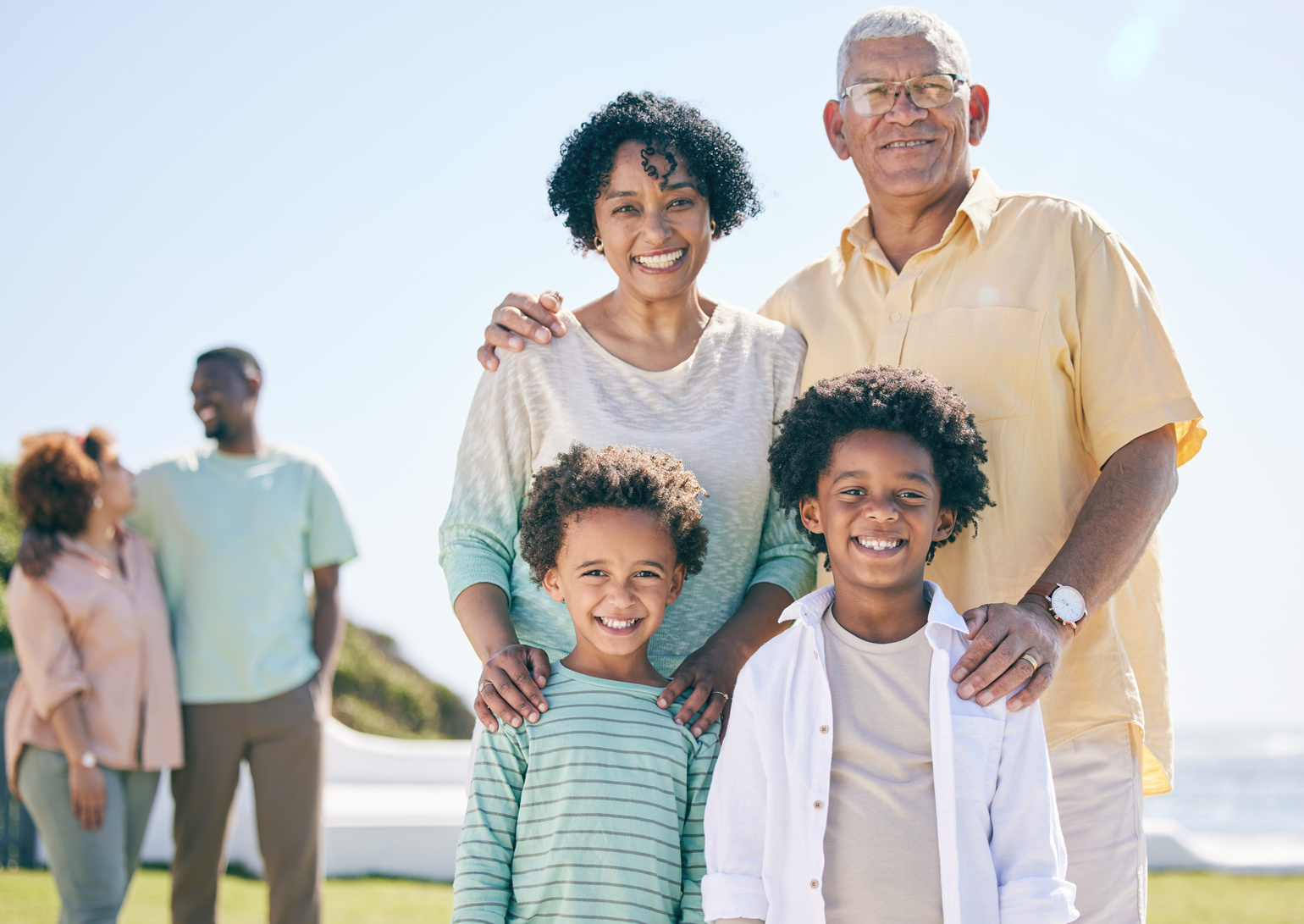 Portrait of Grandparents with Grandchildren 